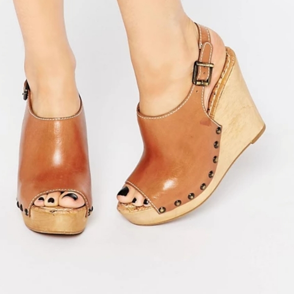 Sam Edelman Shoes - Sam Edelman Camilla Leather Platform Wedge - 8M